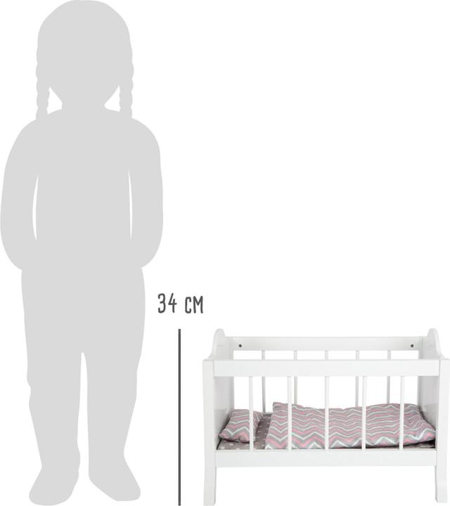 Actual product image small foot Doll crib