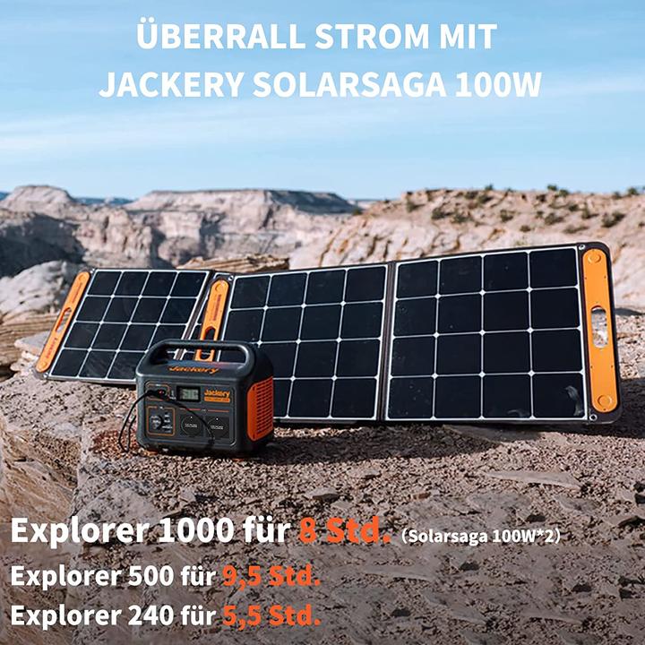 Produktbild Jackery SolarSaga (100 W, 4.69 kg)