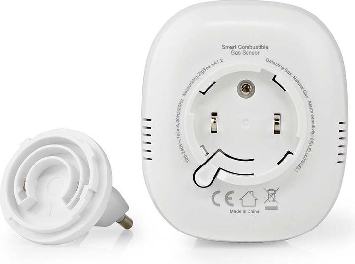 Immagine prodotto Nedis Rivelatore di gas SmartLife | Zigbee 3.0 | Alimentazione di rete | Durata del sensore: 5 anni | EN