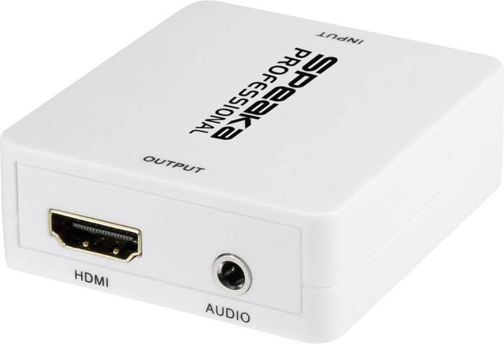 SpeaKa Professional HDMI Audio Extractor mit Klinke und Cinch Audio (R/L) Ausgang