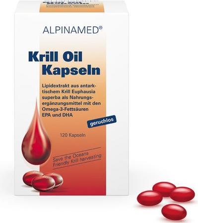 Actual product image Alpinamed Krill Oil Capsules (120 Piece, Capsules, 140 g)