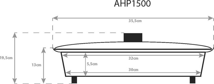 Image du produit Bestron AHP1500Z Poêle à paella électrique