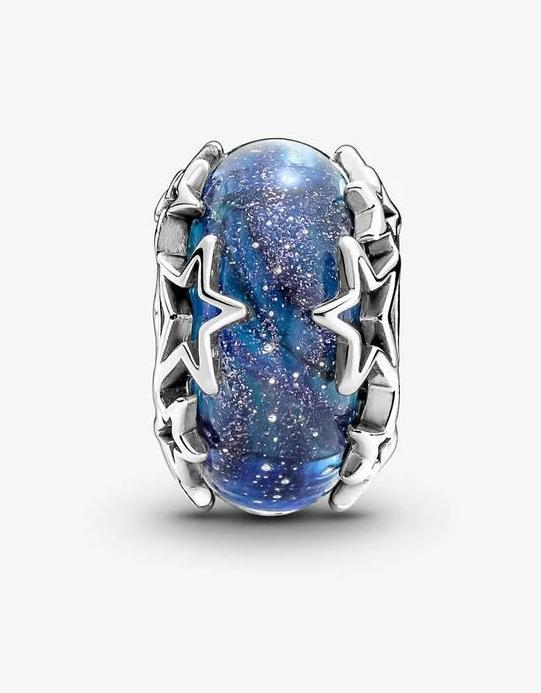 Image du produit Pandora Galaxie bleue & étoiles Murano Charms/Beads (Argent 925)