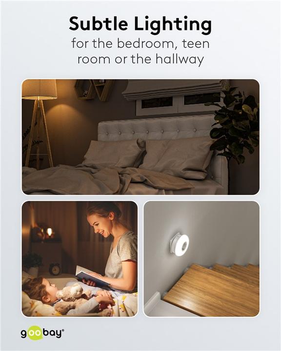 Actual product image Goobay LED night light for the socket