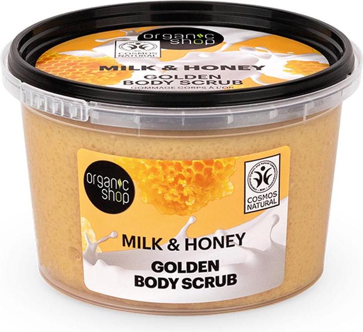 Produktbild Organic Shop Milch Honig Goldenes Körperpeeling 250ml (Körperlotion, 250 ml)
