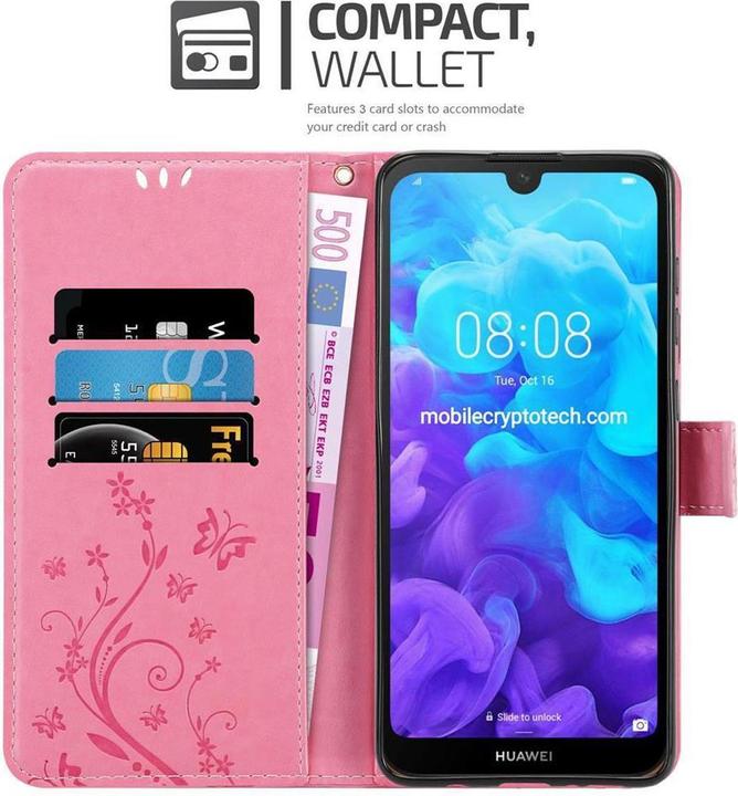 Produktbild Cadorabo Flower Book Cover (Huawei Y6 Pro)