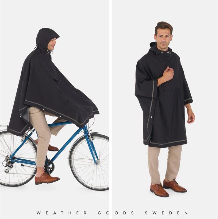 Produktbild Weathergoods IMBRIS Regen-Poncho, Schwarz, M-L (S/M)