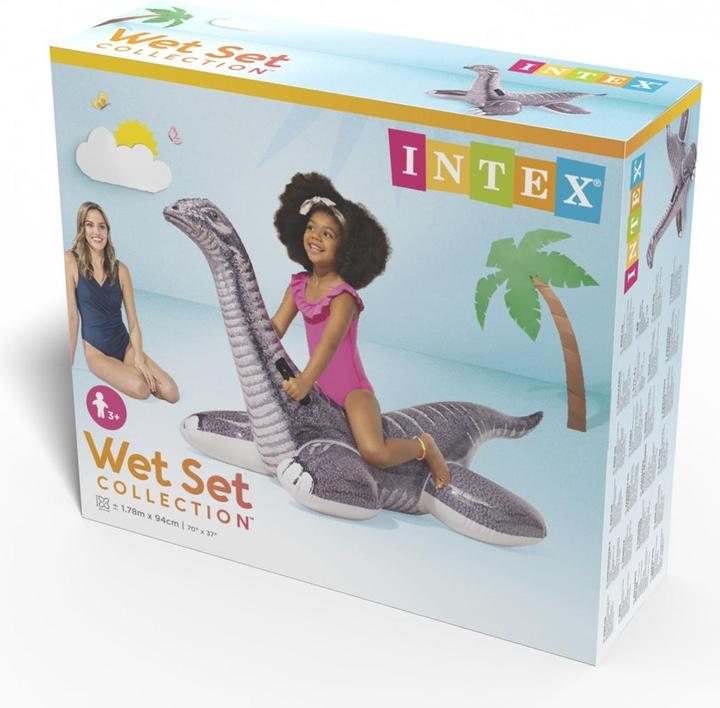 Actual product image Intex Brontosaurus surfing animal