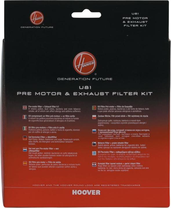 Immagine prodotto Candy Hoover FILTRO U81 COMPL.