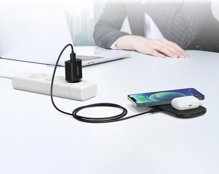 Produktbild Choetech Quick Charge 3.0 18W 3A USB Wall Charger + USB - USB Type C Cable Black (Q5003) (18 W)