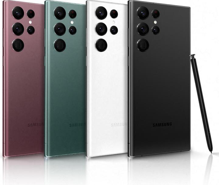 Actual product image Samsung Galaxy S22 Ultra (512 GB, Burgundy, 6.80", Dual SIM, 108 Mpx, 5G)