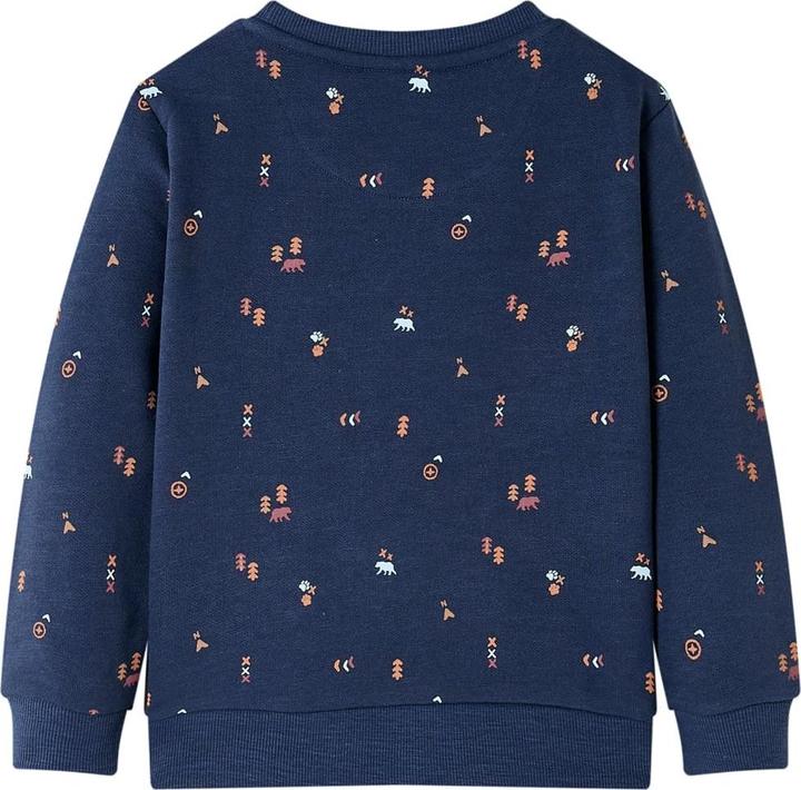 Immagine prodotto VidaXL Felpa da bambino blu navy melange 128,Materiale: 92 (128)