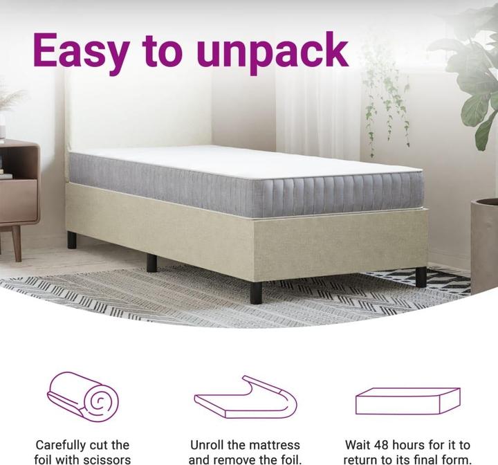 Actual product image VidaXL Jeronima (70 x 200 cm, Spring core)