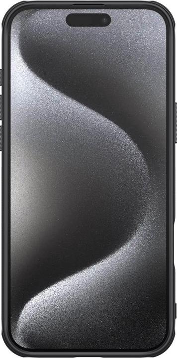 Actual product image Nillkin Super Frosted Shield Pro case for iPhone 16 Pro 6,3" black (Apple iPhone 16 Pro)