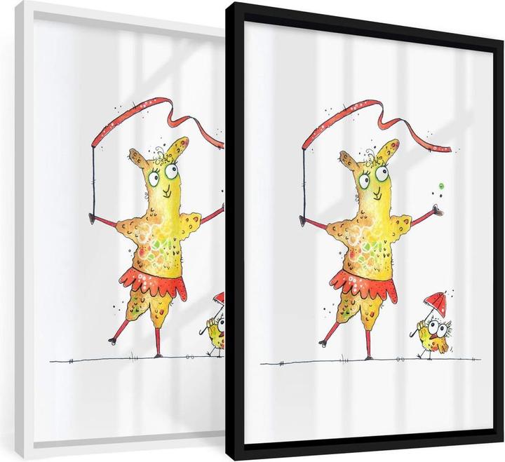 Actual product image Trenddeko Dancing Lama (30 x 40 cm)