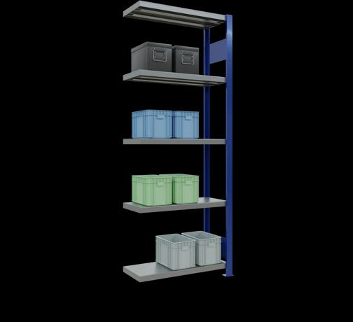 Actual product image Schulte Lagertechnik MULTIplus250 boltless add-on bay system with length bolts