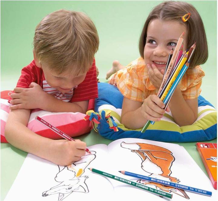 Actual product image STABILO Trio thick triangular crayon (Multicoloured, 12 x)