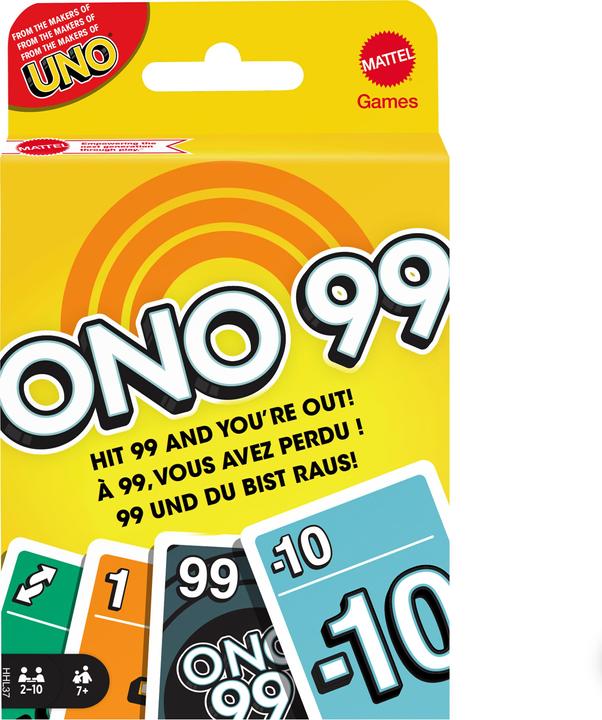 Mattel Games O'NO 99 Kartenspiel (Deutsch, Französisch, Italienisch, Englisch)