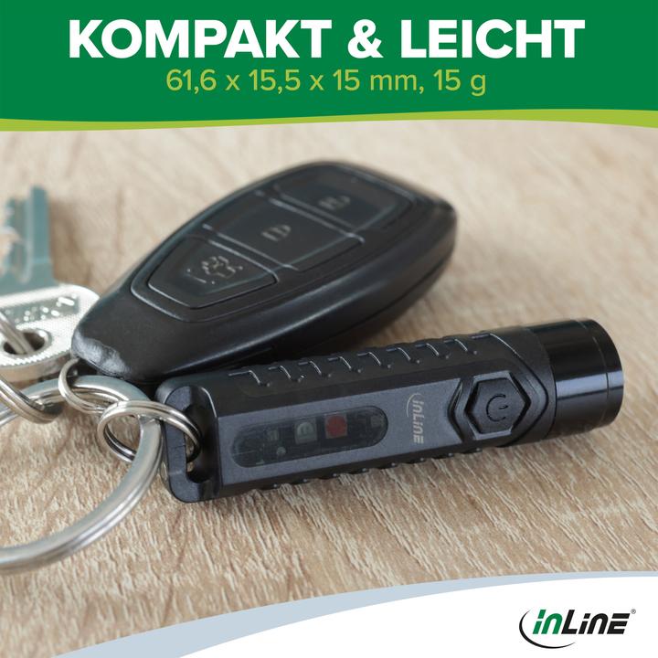 Produktbild InLine ® KeyFinder, smarter Schlüsselanhänger mit LED-Licht, 300mAh, IPX65