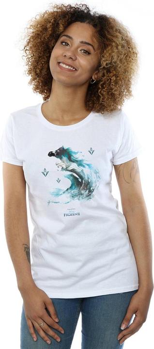 Actual product image Disney Womens/Ladies Frozen 2 Elsa With Nokk The Water Spirit Cotton T-Shirt (XXL)