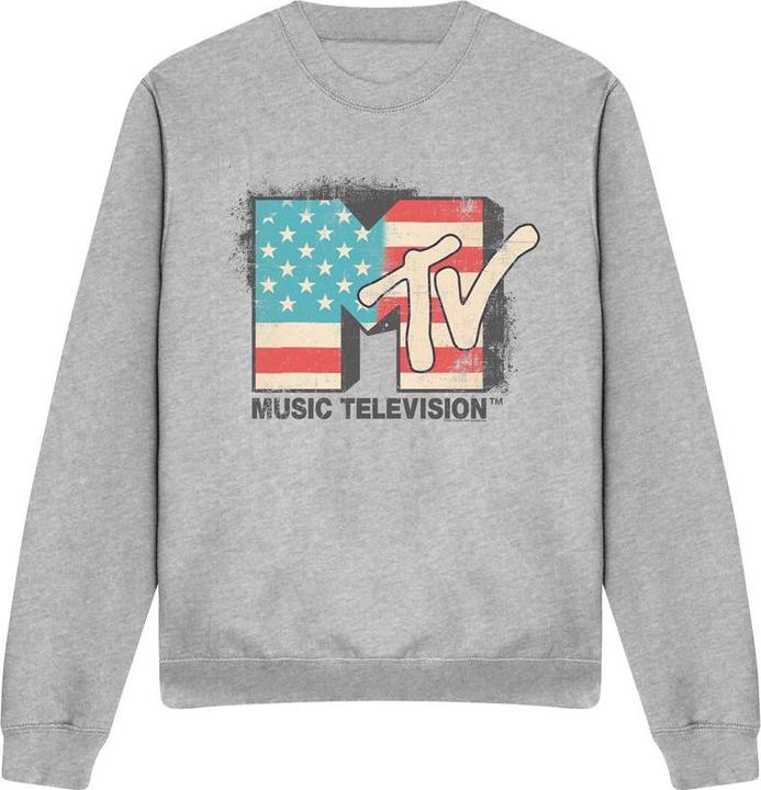 Actual product image MTV Unisex Adult American Logo Sweatshirt (L)