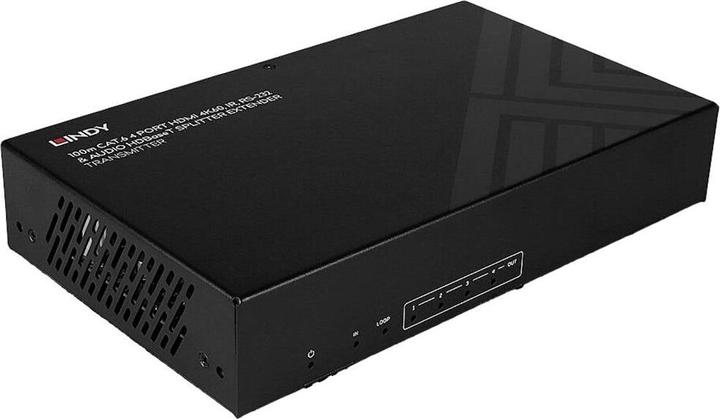 Produktbild Lindy 100m Cat.6 4 Port HDMI 4K60 HDBaseT Splitter Extender HDBaseT Transmitter mit eingebautem 4-Port-Spl