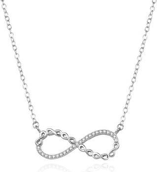 Agato Designer Silver Necklace Infinity AGS1547/47