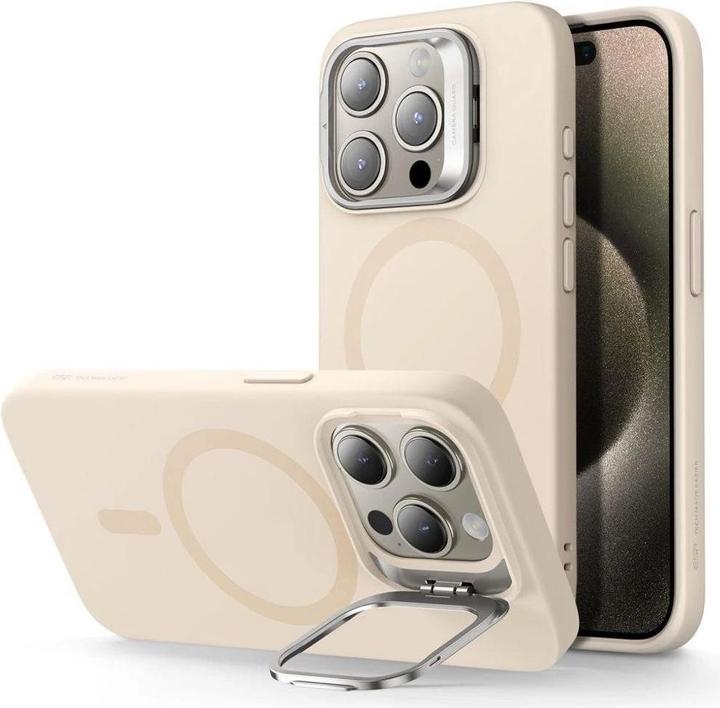 Produktbild ESR Cloud Kickstand Halolock-Hülle mit MagSafe für iPhone 15 Pro Max – Beige (Apple iPhone 15 Pro Max)