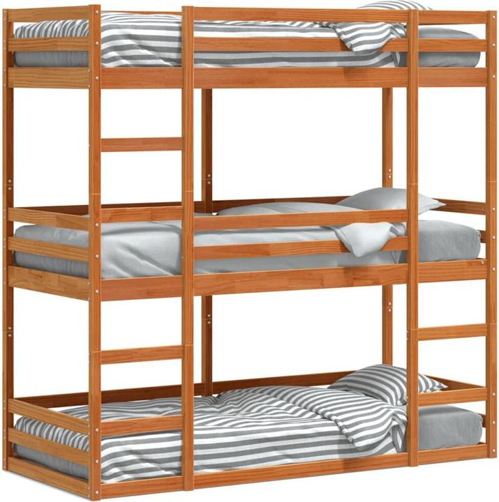 Image du produit VidaXL Lit superposé triple (80 x 200 cm)