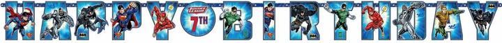 Immagine prodotto Justice League Striscione di buon compleanno del personaggio