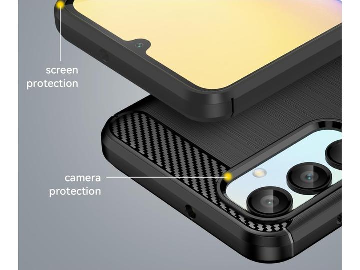 Produktbild Screenguard Samsung Galaxy A16 5G Hülle Carbon Brushed Soft TPU (Samsung Galaxy A16 5G)