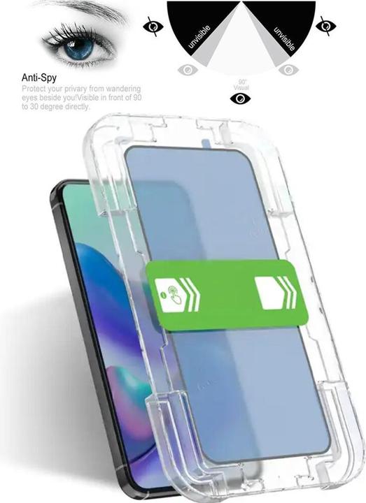 Produktbild Protectorking 3x Echtes Tempered 9H Panzerhartglas Blickschutz (3 Stück, Apple iPhone 13 Pro)