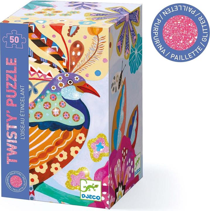 Actual product image Djeco Twisty puzzle bird (50 pieces)