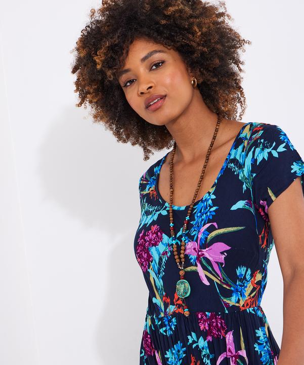 Produktbild Joe Browns Dark Floral Crinkle Maxi Dress (36)