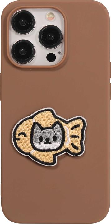 Image du produit PhoneLook Autocollant sticker pour téléphone/tablette/ordinateur brodé en 3D Cat inside Fish