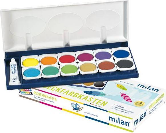 Immagine prodotto Stylex 300/12 - Scatola di colori opachi 12 colori 1 tubetto di bianco opaco (Top bianco)