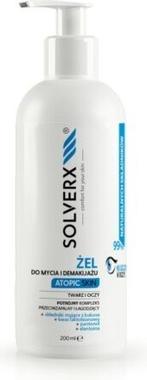 Image du produit Solverx Gel nettoyant visage et yeux pour peaux atopiques 200Ml (Gel, 200 ml)