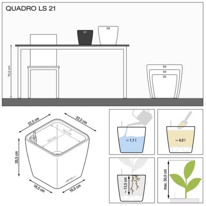 Produktbild Lechuza Quadro Ls (22.50 cm)
