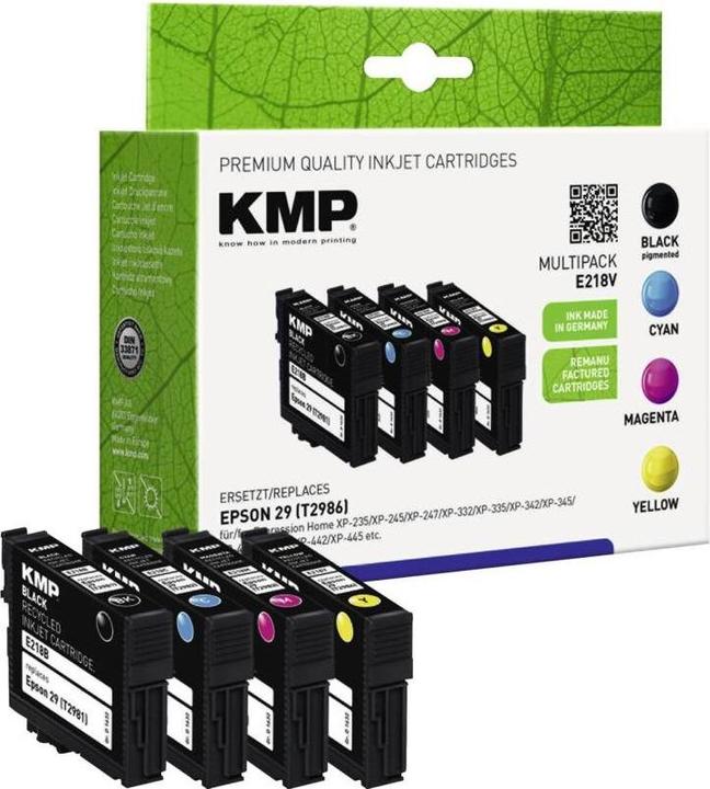 Produktbild KMP E218V Multipack BK/C/M/Y kompatibel mit Epson T 2986 (M, BK, C, Y)
