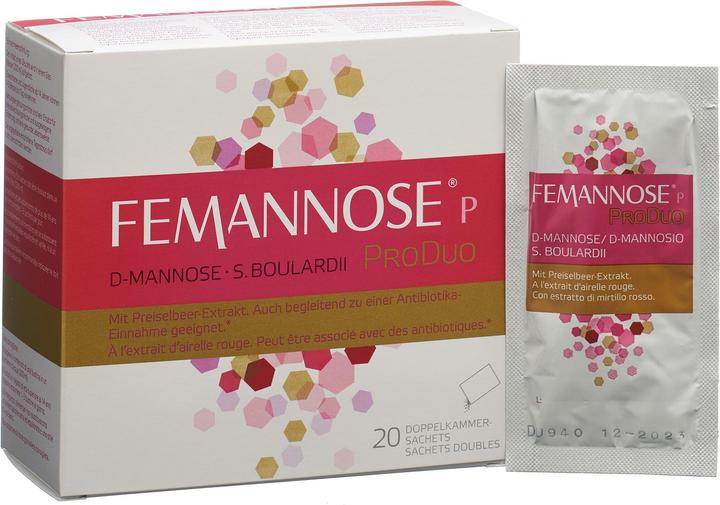 Actual product image Femannose P ProDuo (20 Piece, Beutel, 500 g)