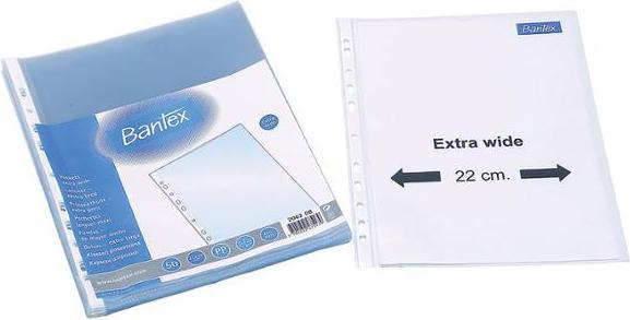 Image du produit Bantex Chartek, avec des trous, a4+, 100 µm, paquet de 50 pièces