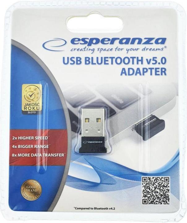 Produktbild Esperanza Adapter bluetooth EA160 USB 5.0 (Empfänger)