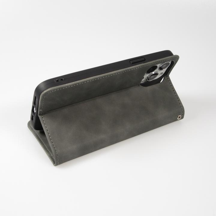 Produktbild PhoneLook Leder Tasche Case Flip Wallet vintage mit Magnetverschluss und Kartenhalter (Apple iPhone 15 Pro)