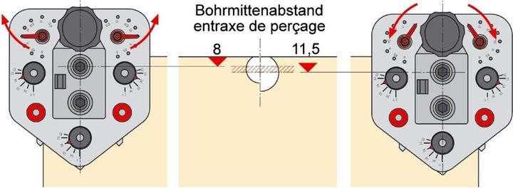Actual product image Hettich Drill Jig VB (Connection fitting, 1 pcs.)