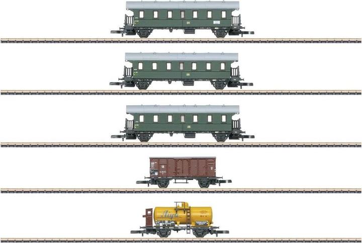 Actual product image Märklin 87503 Z Set of 5 DR Rüganer Bäder-PmG cars (Track Z)