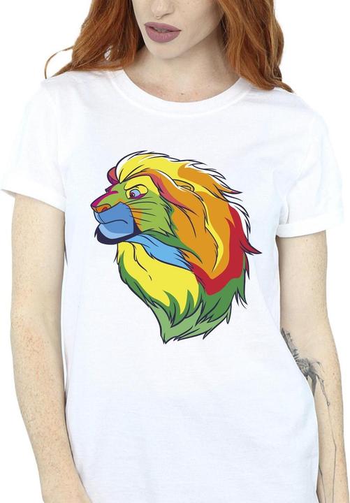 Actual product image Disney Womens/Ladies The Lion King Colours Cotton Boyfriend T-Shirt (L)