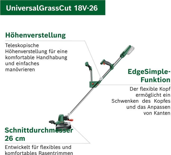 Produktbild Bosch Home & Garden UniversalGrassCut 18V-26 (Trimmfaden)