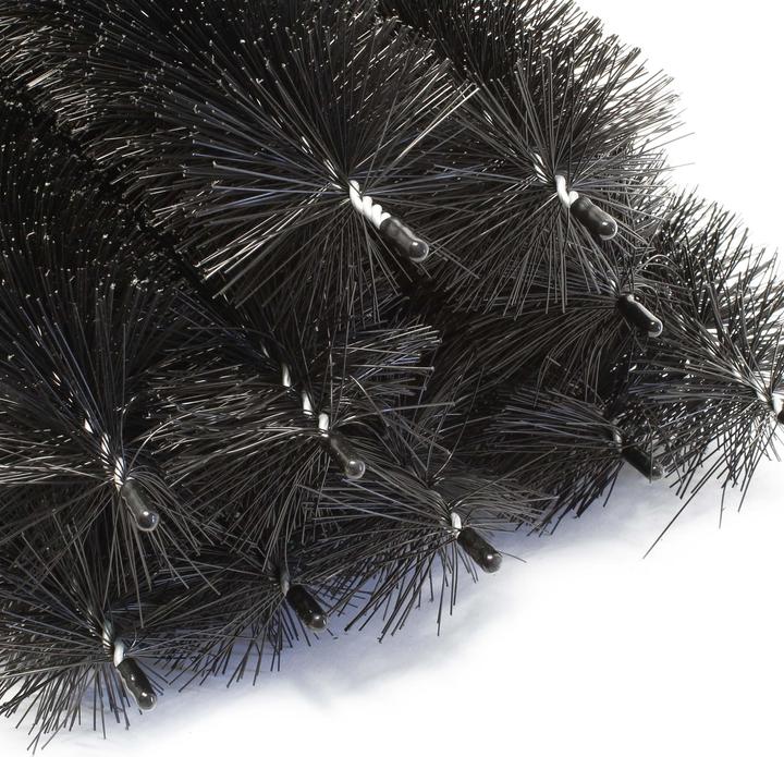 Actual product image Wiltec Black Brush Pond Filter Brush, Set with 24 Brushes for Removing finest Particles, 40cm x Ø 15cm, in