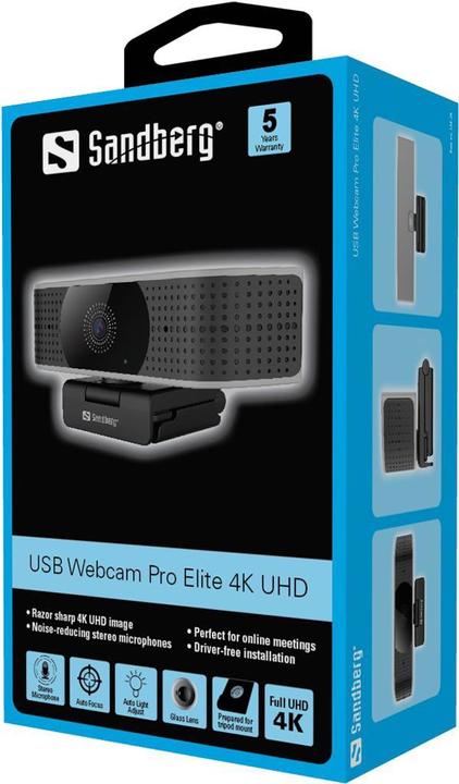 Image du produit Sandberg Webcam USB Pro Elite (8.30 Mpx)