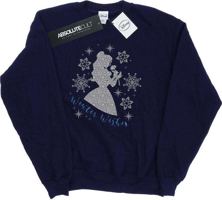 Actual product image Disney Princess Womens/Ladies Belle Winter Silhouette Sweatshirt (M)